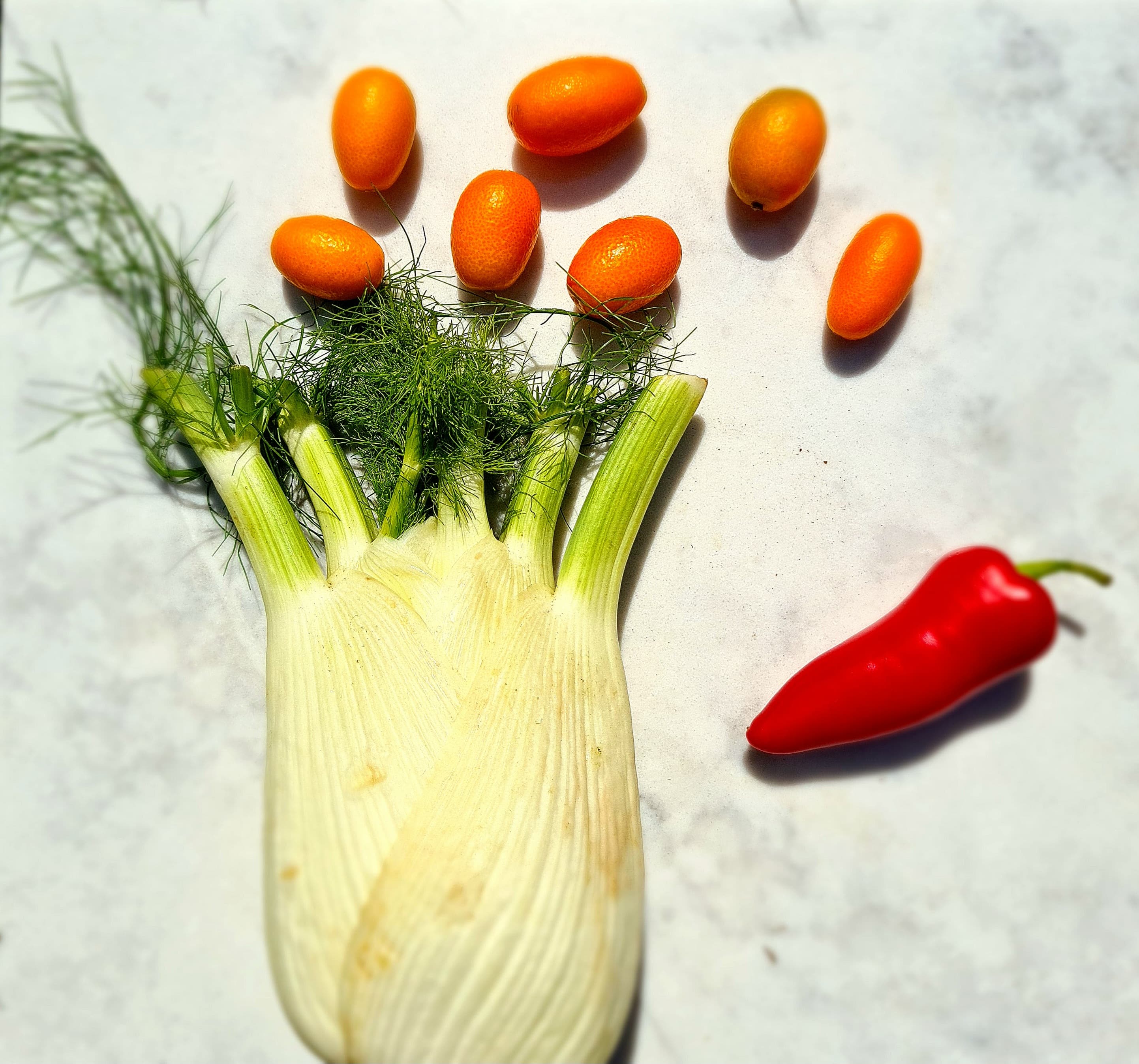 A colourful selection of vegetables